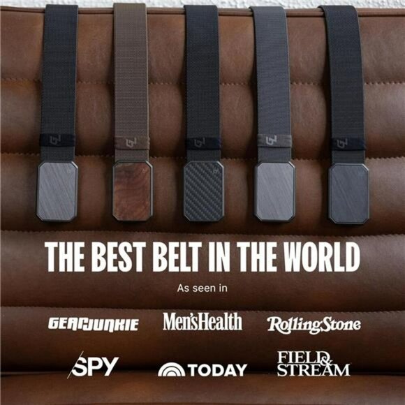 Mens Stretch Nylon Belt Magnetic Buckle Tactical Adjustable Webbing Belt - Picture 6 of 7